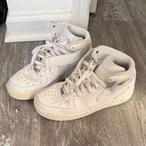 Premium White High-Top Sneakers